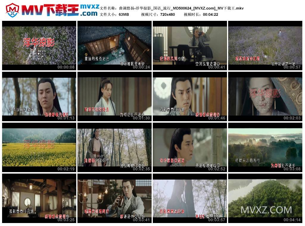 曲调悠扬-浮华掠影_国语_流行_MD500624